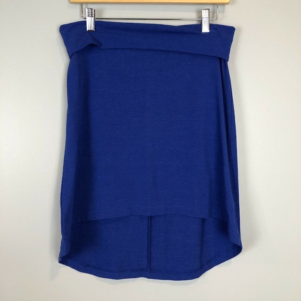 Kavu Blue Stella Skirt Hi Lo Fold Over Skirt S